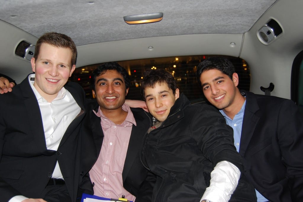 The night is young for Ryan, Vikram, Murat and Pranav !